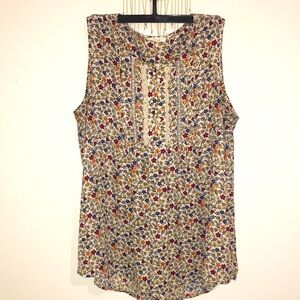Anthropologie Pleione floral tunic